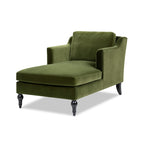 Josephine 60" Upholstered Chaise Lounge, Olive