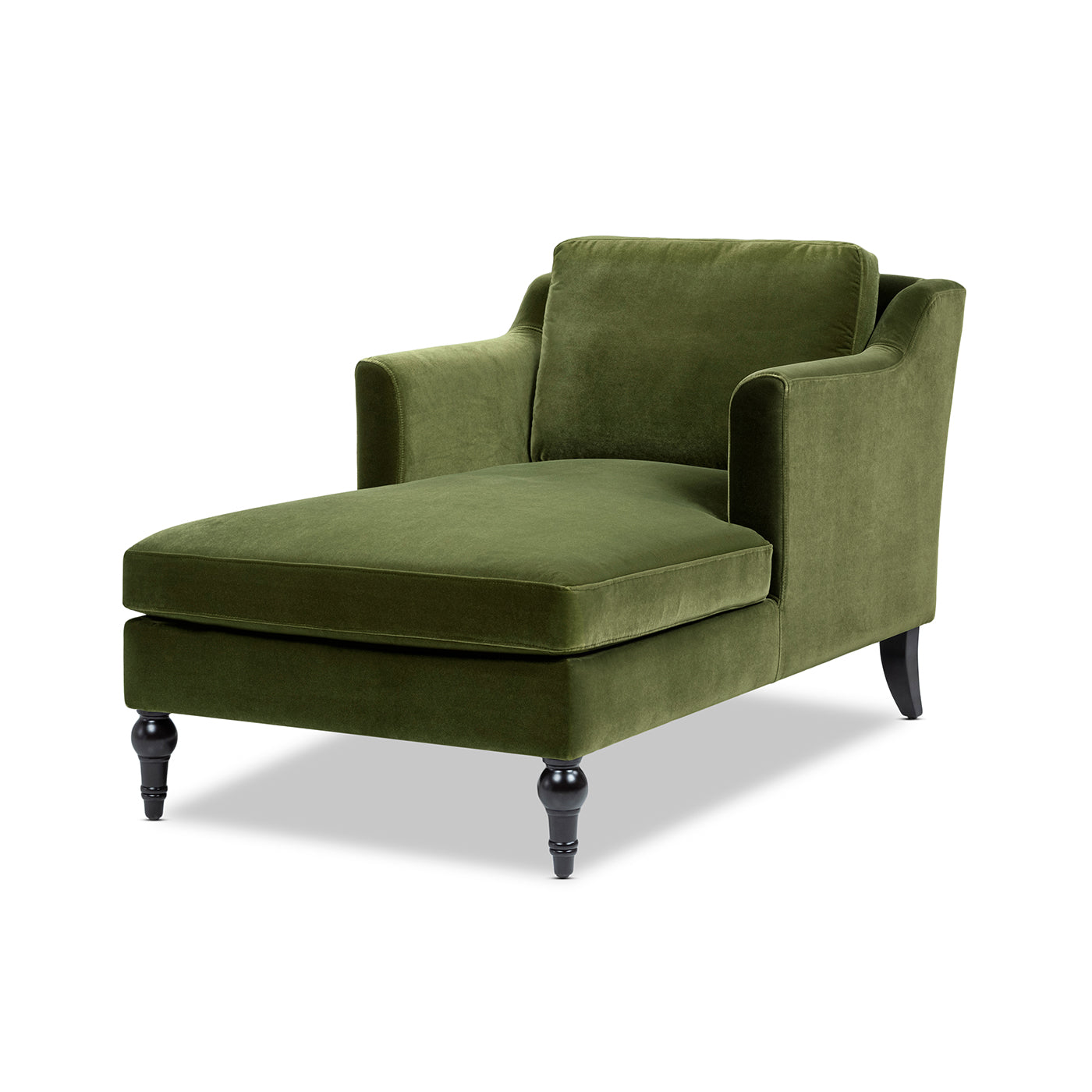 Josephine 60" Upholstered Chaise Lounge, Olive