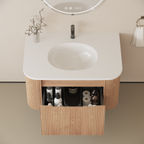 Arcora 30 Inch Wall Mounted Bathroom Vanity with Sink
