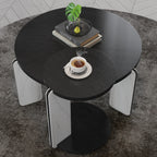 32.68" & 16.93" Round Coffee Table Set