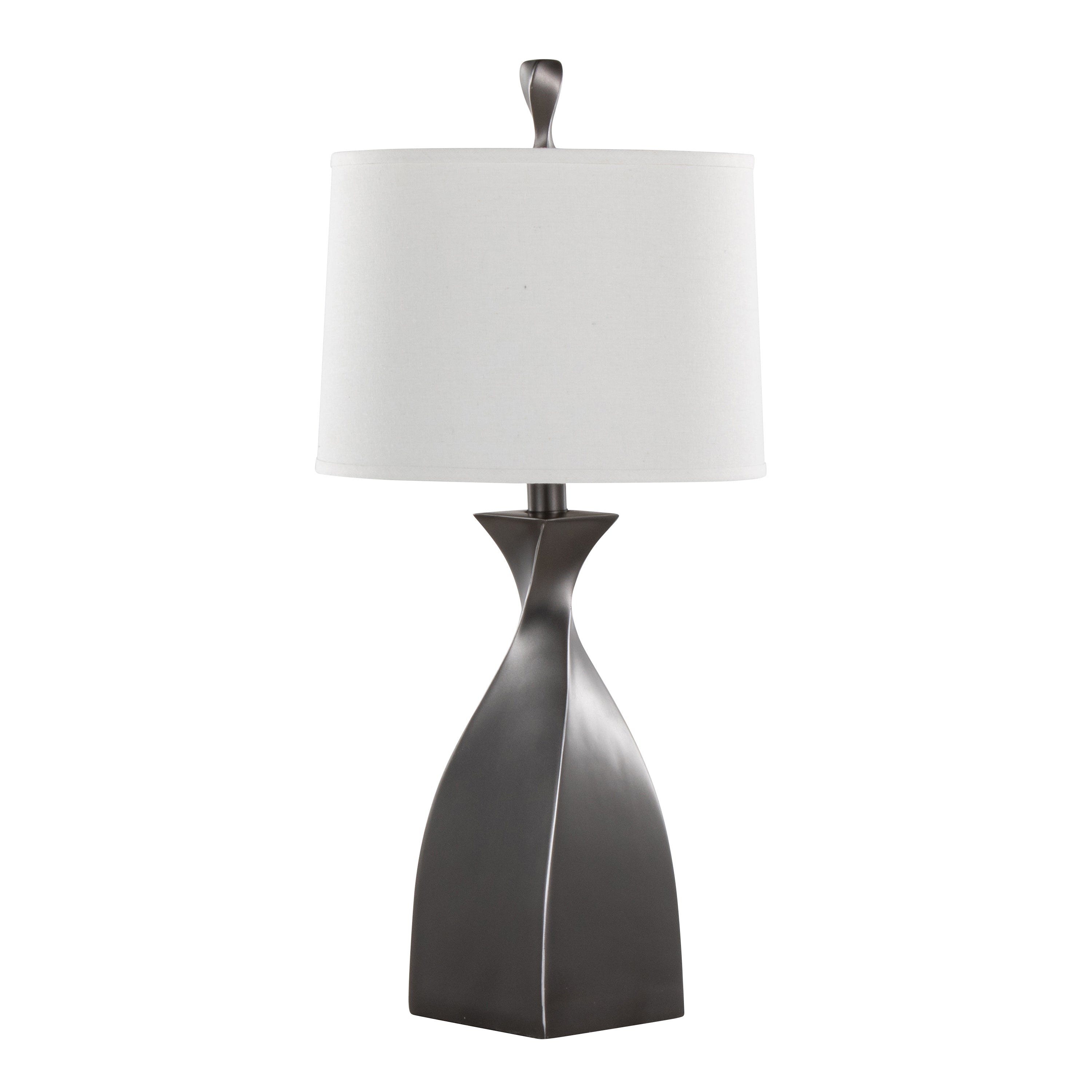 30" Contemporary Polyresin Table Lamp in Rubbed