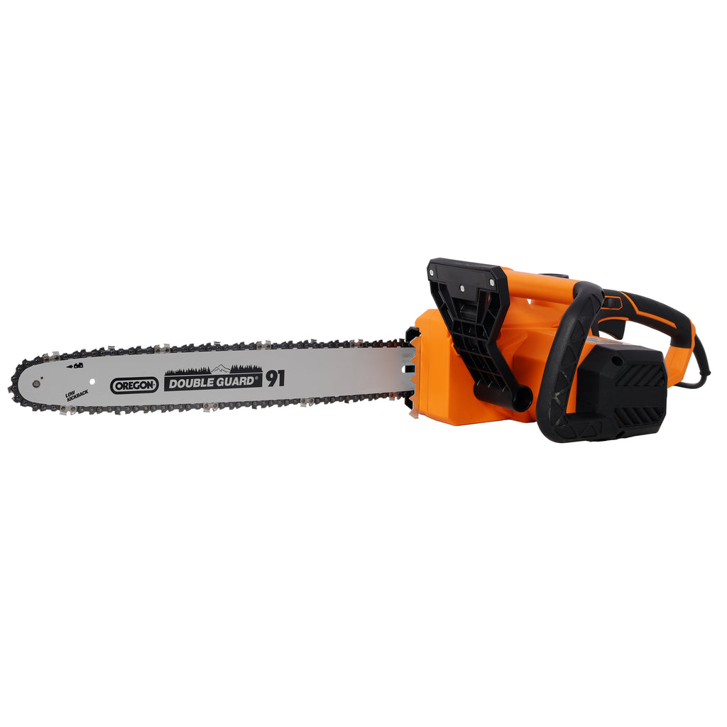 18 Inch Electric Chainsaw, with Quick Chain Adjustment Knob ,120V 60Hz Power Chain Saw with Oregon Bar and OregonChain, for Wood Cutting Tree Trimming