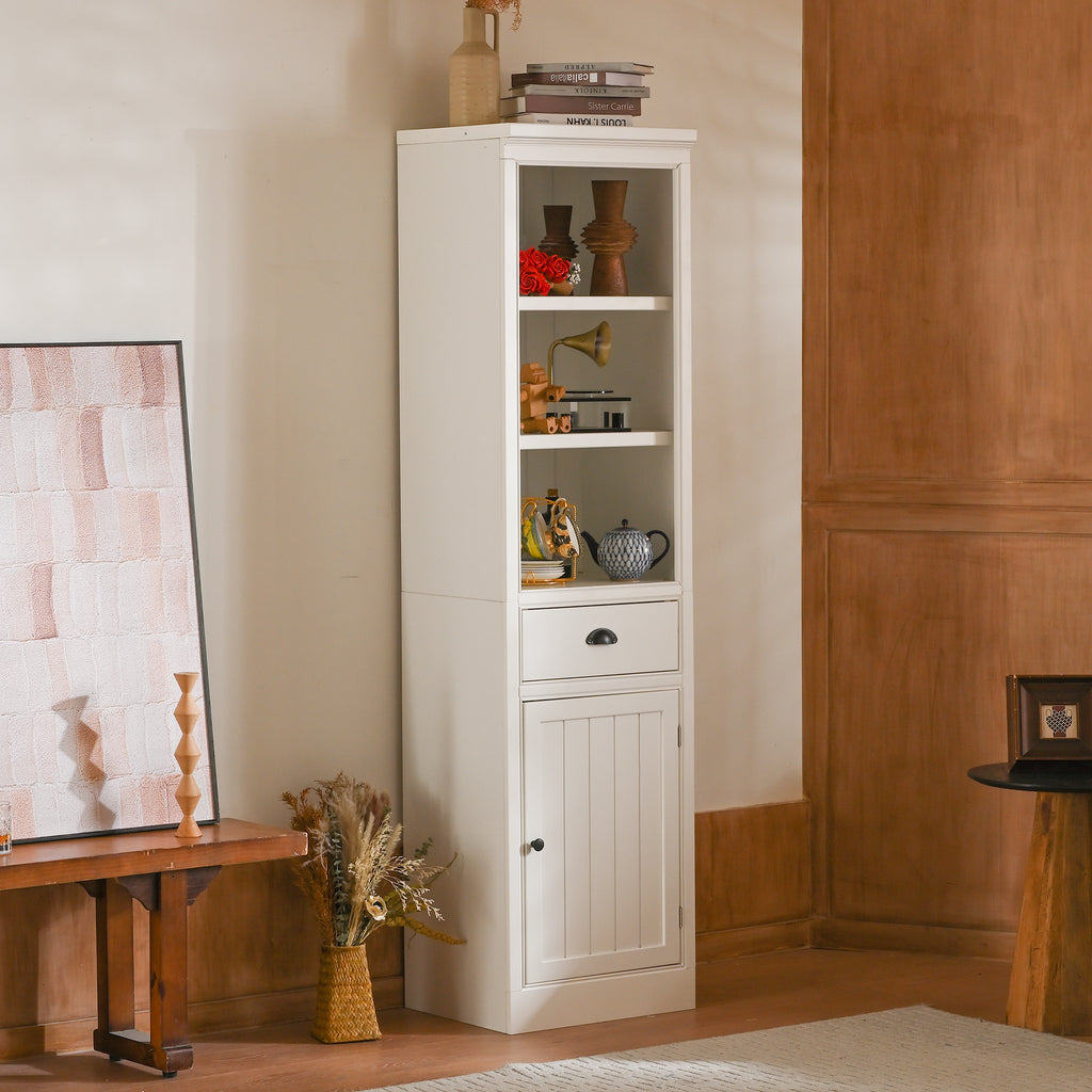75'' Freestanding Display Bookshelf with Storage & Cabinet