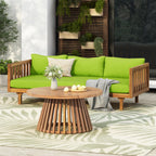 Claremont 3 Seater Daybed + Acacia Wood Table Set