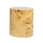 Nebula 20" Accent Oval Pillar Side Table, Warm