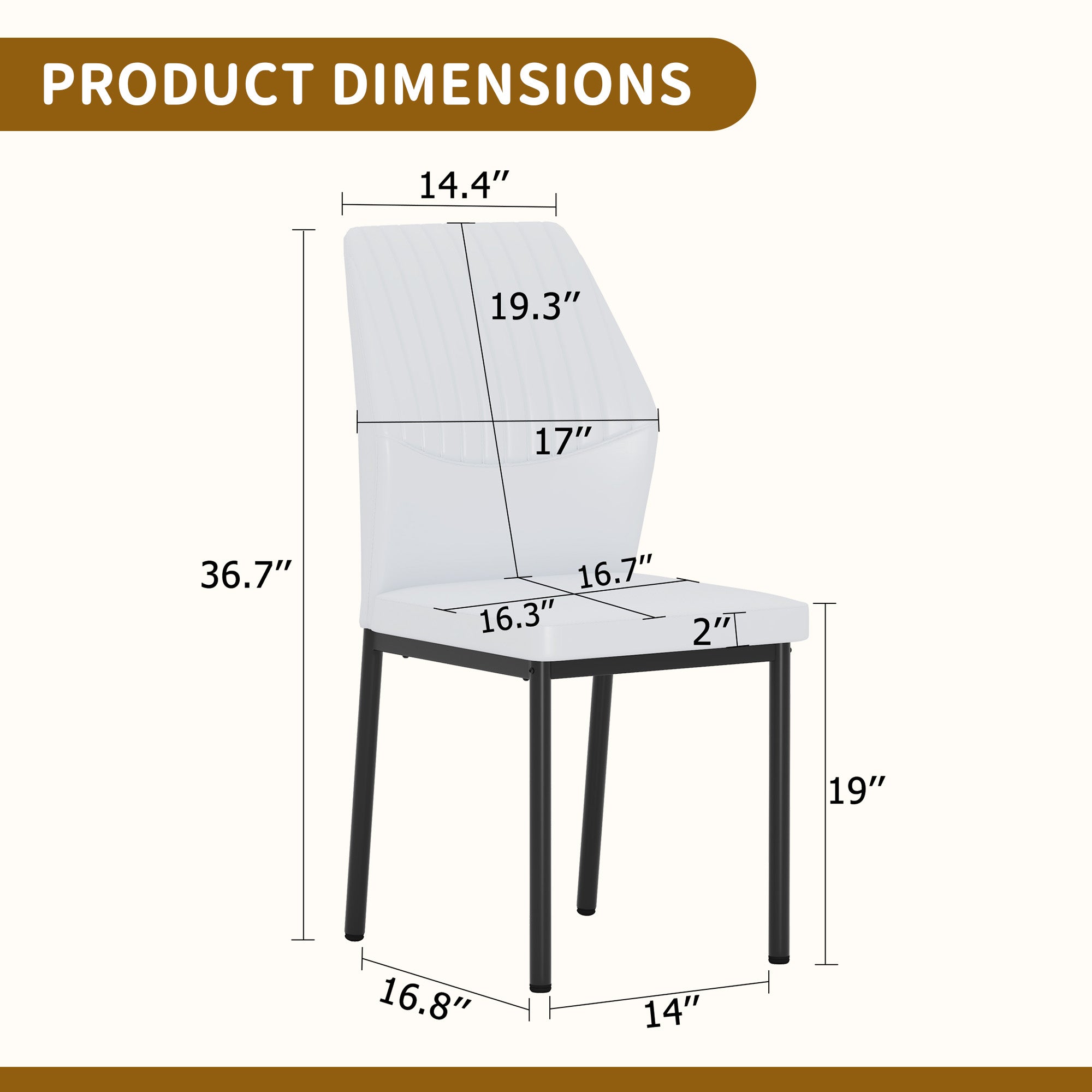 4-Piece Set of Seating for Dining