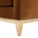 Knox 84" Modern Farmhouse Sofa - Burnt