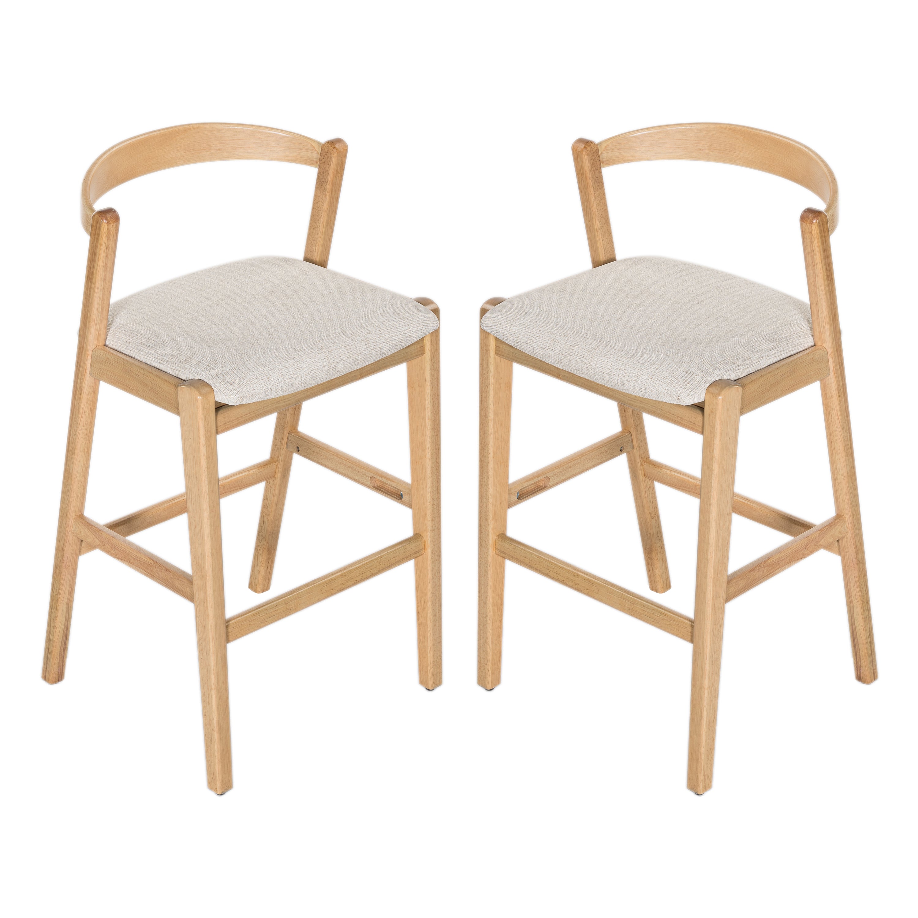 Balmain Indoor Rubberwood Barstool