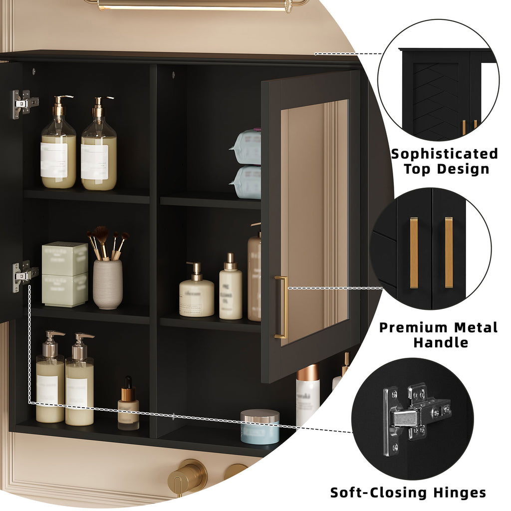 2-in-1 Bathroom Mirror Cabinet