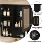 2-in-1 Bathroom Mirror Cabinet