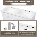 60" Resin Basin for Bathroom Vanity