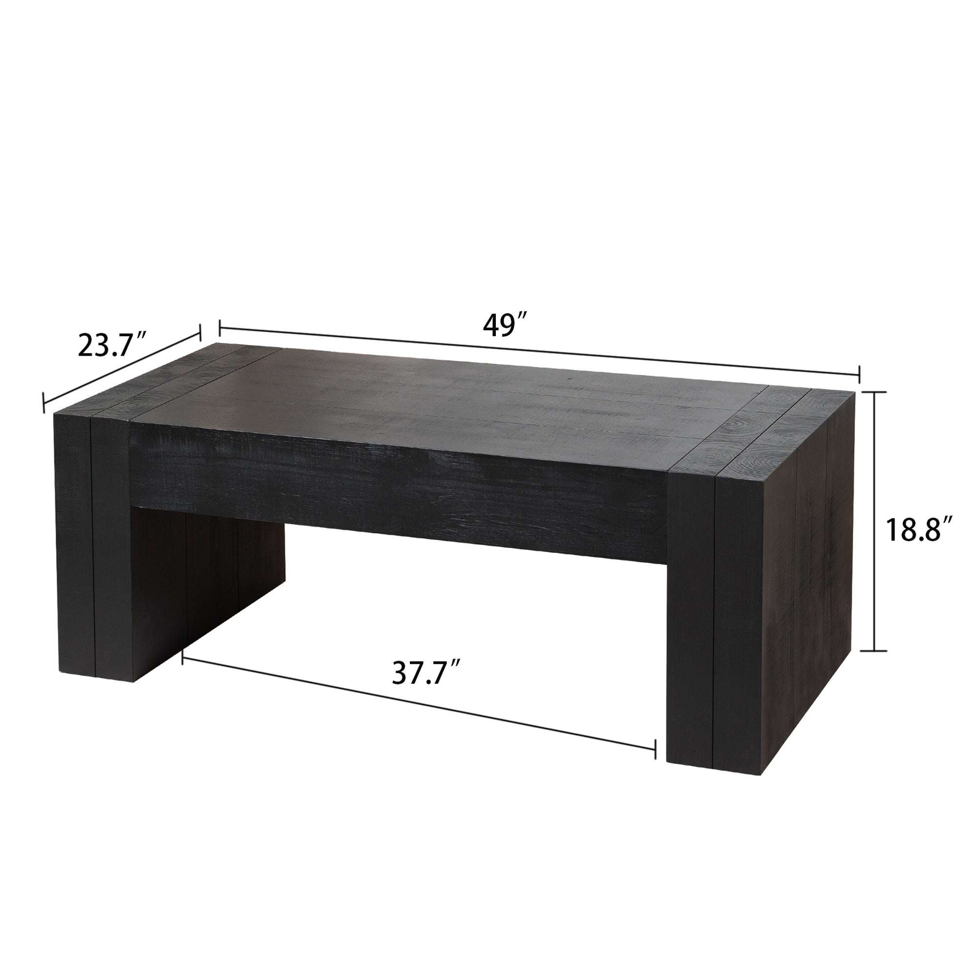 49" Engineered Wood Coffee Table
