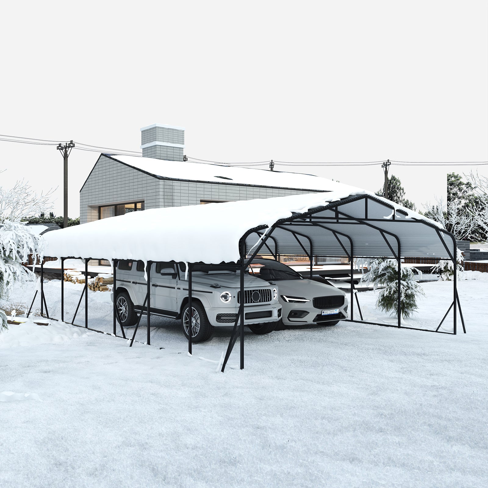 Heavy Duty 20'X30' Carport Canopy