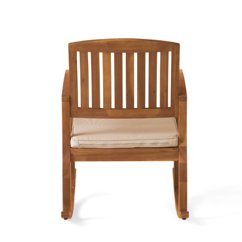 Acacia Wood Patio Outdoor Rocking Chair