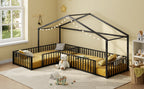 Double Twin Size L-Shaped Montessori Bed