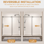 Frameless Single Sliding Shower Door
