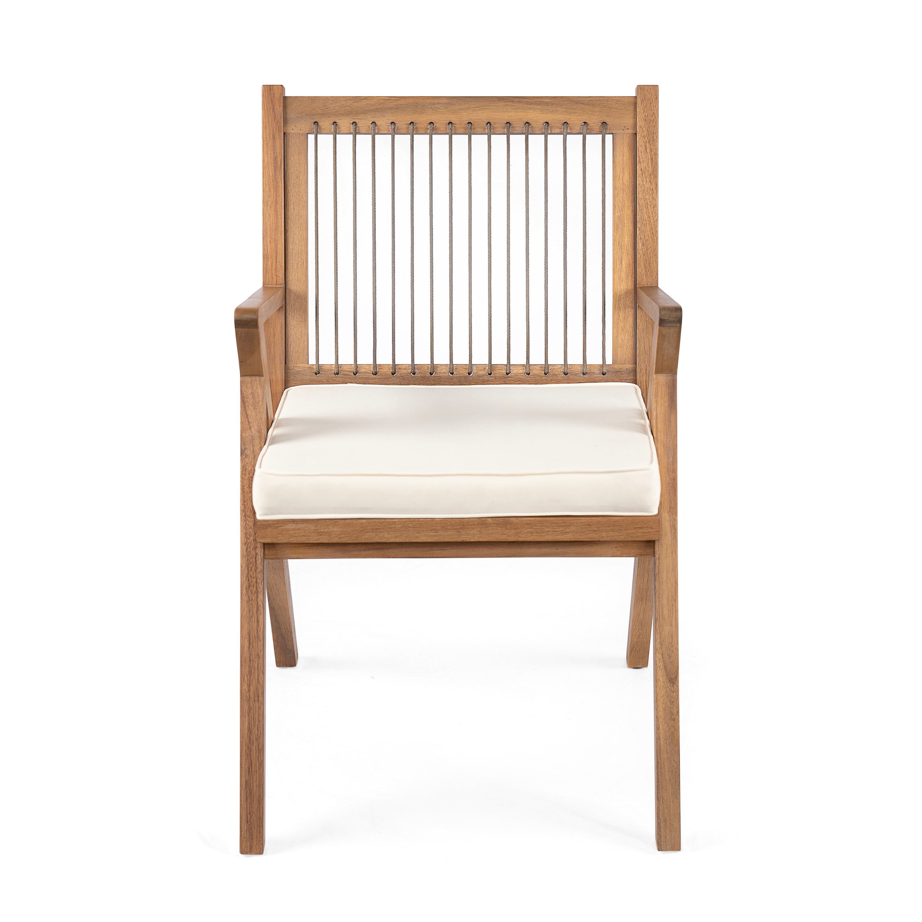 Patio Dining Chair with Cushion (Set of 2)