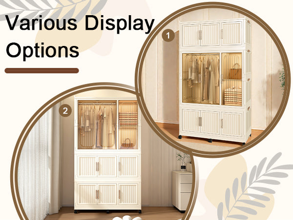 Portable Wardrobe Closet Storage Organizer