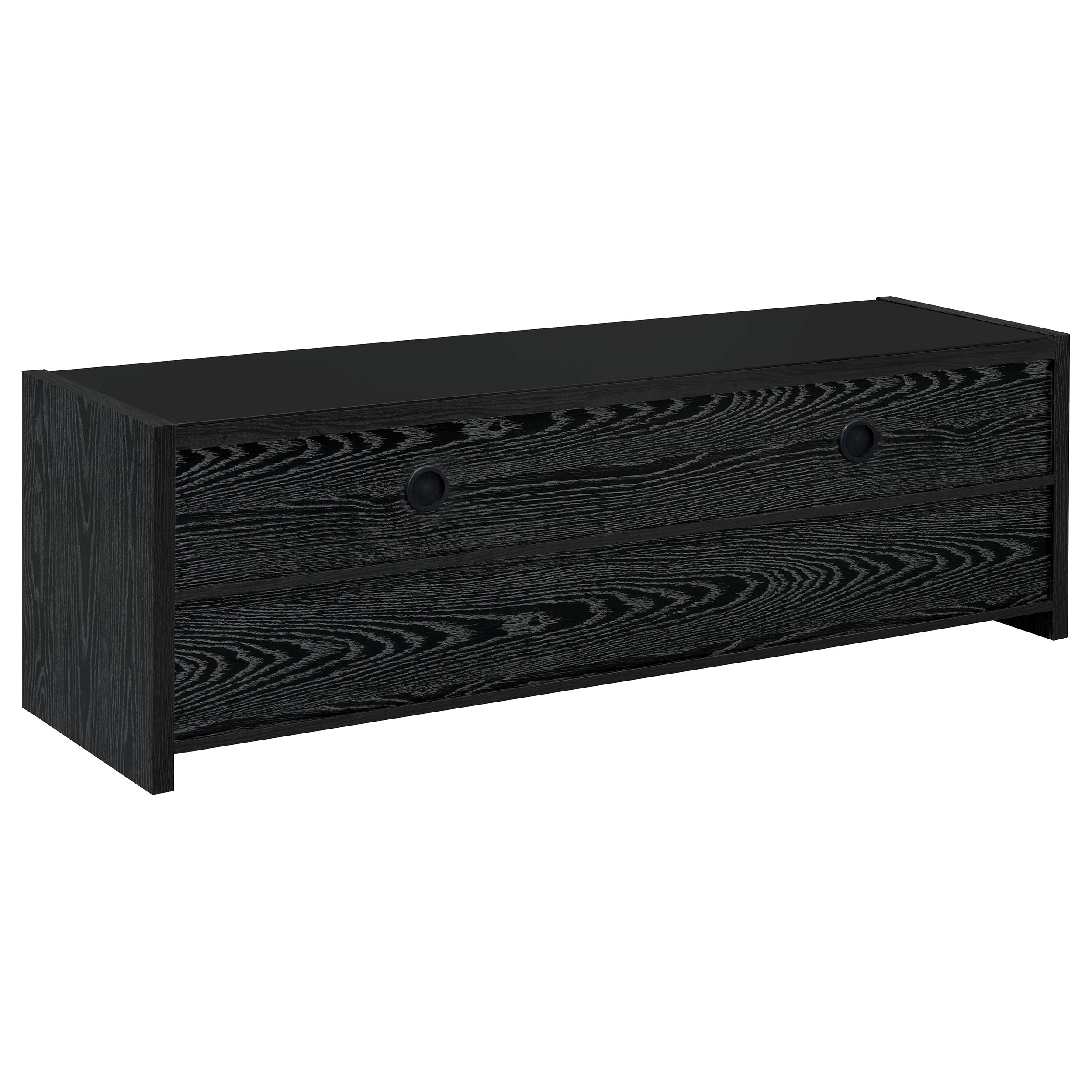 Alton 3-drawer Engineered Wood 61-inch TV Stand Black Oak-CoasterEssence