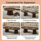 Flexible Round Wooden Coffee Table