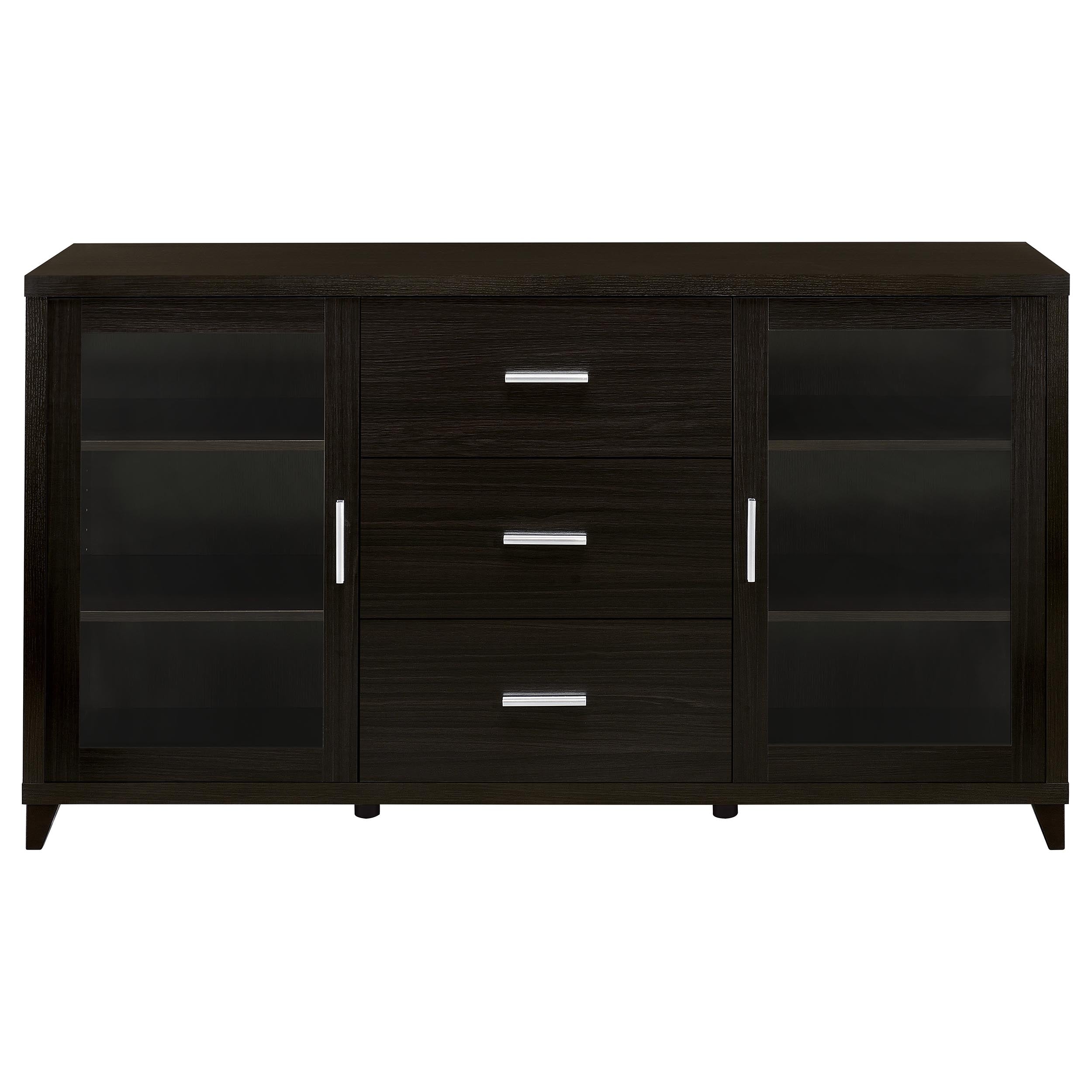 Lewes 2-door Engineered Wood 60-inch TV Stand Cappuccino-CoasterEssence