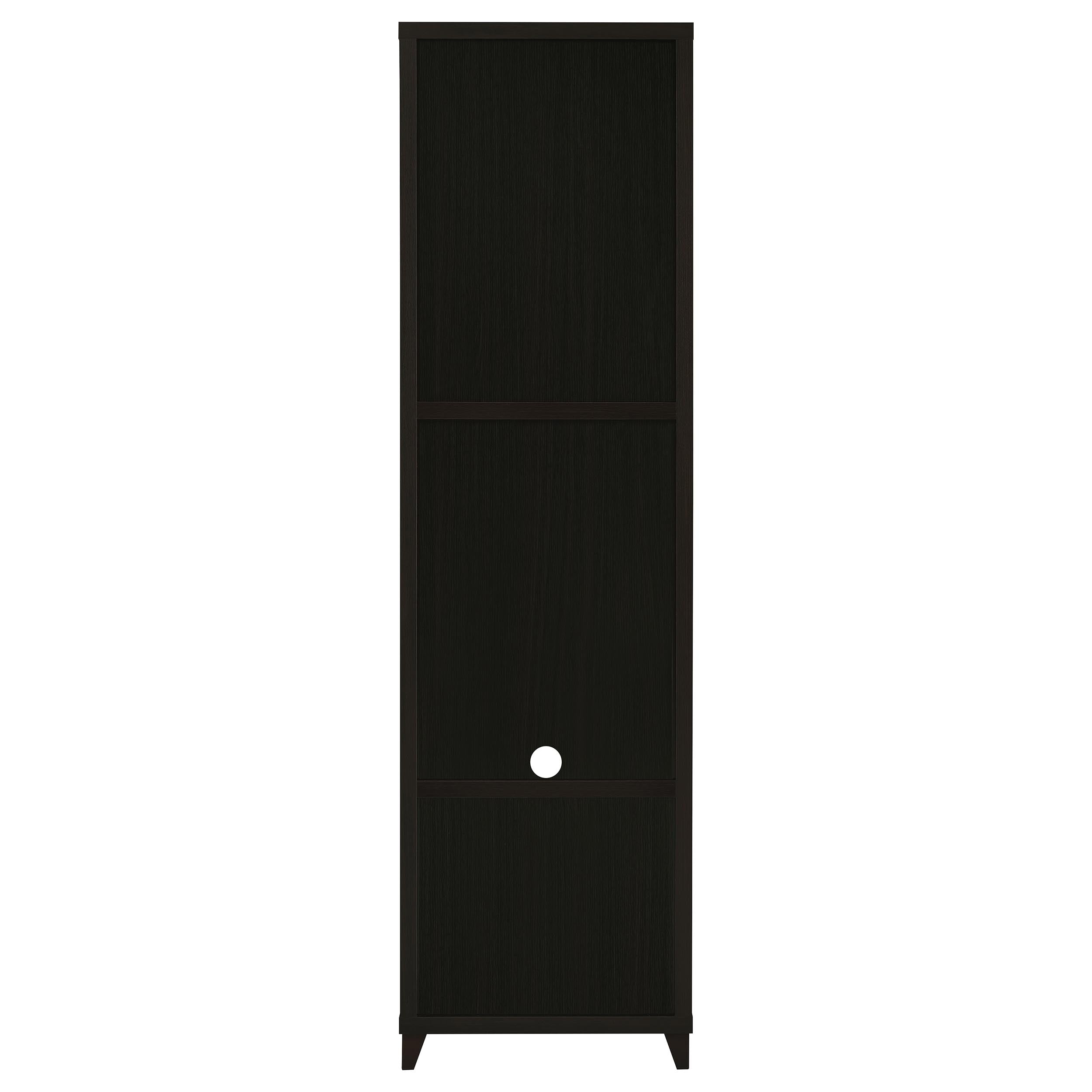 Lewes 4-shelf Engineered Wood Media Tower Cappuccino-CoasterEssence
