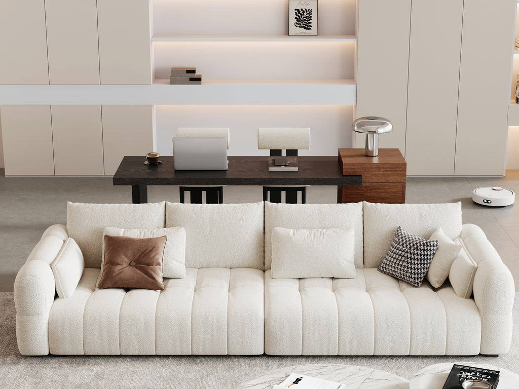 Modern Two-Tone Sofa Side Table