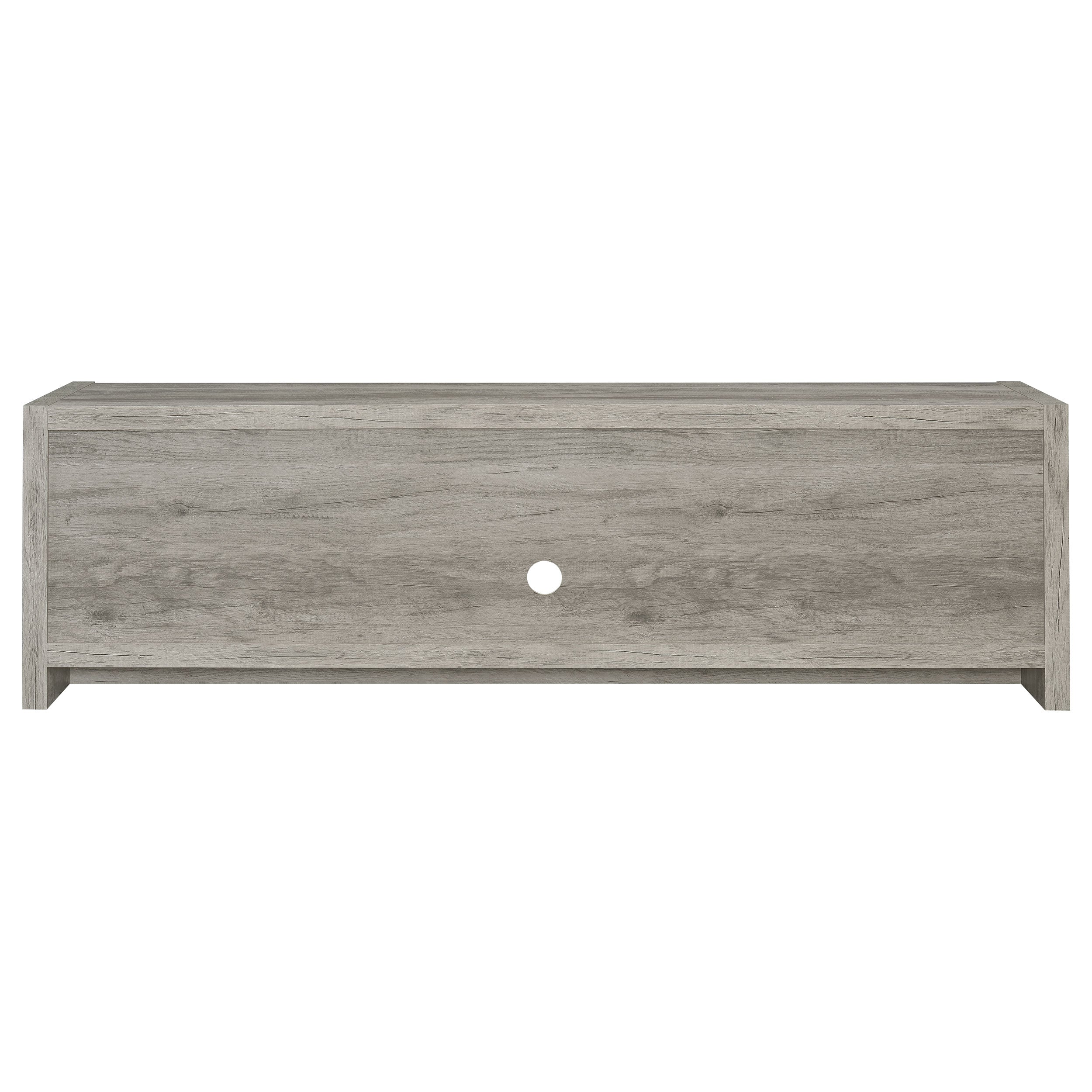Burke 2-door Engineered Wood 71-inch TV Stand Grey Driftwood-CoasterEssence