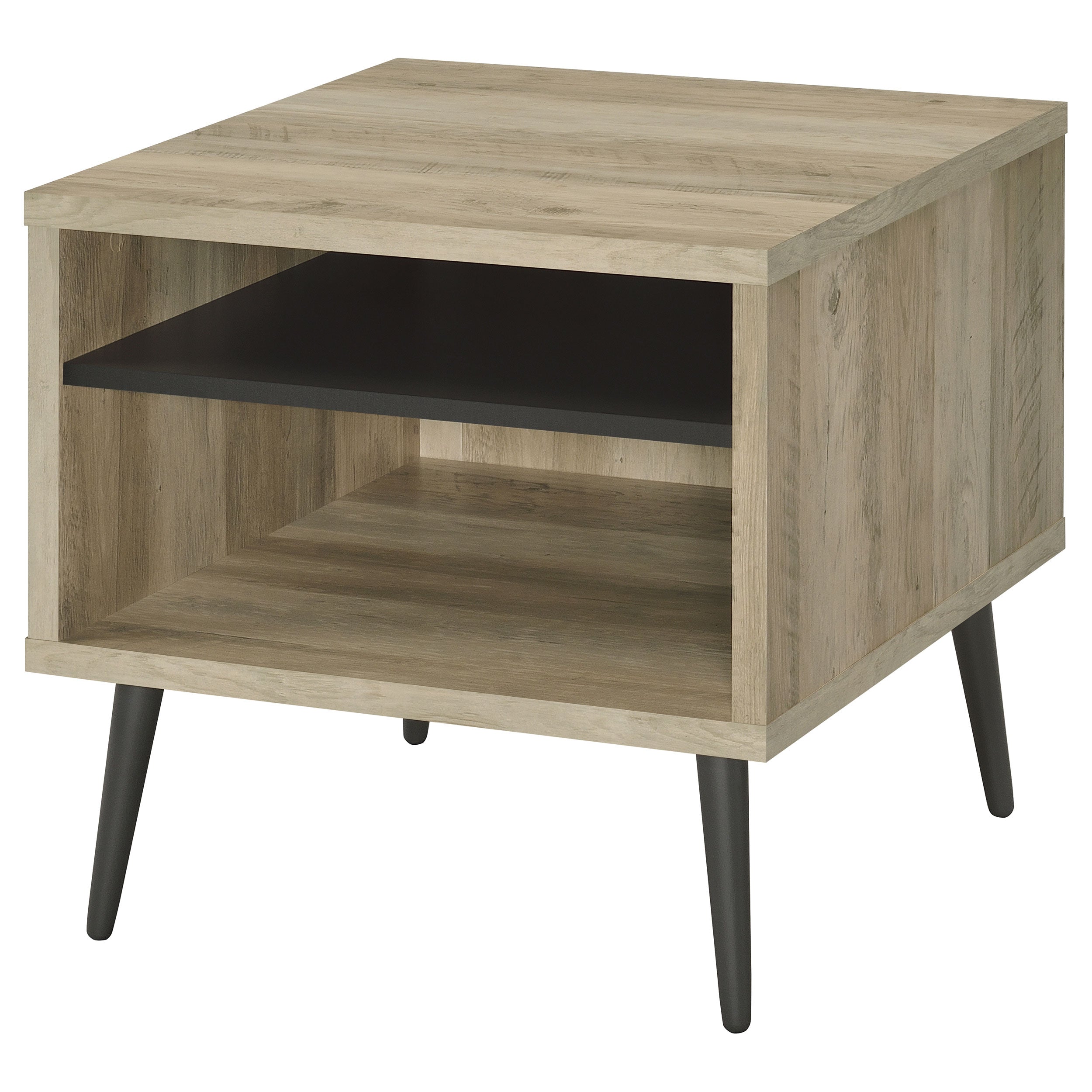 Welsh Square Engineered Wood Side End Table Distressed Pine-