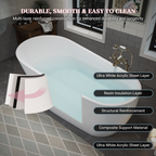 55" Acrylic Freestanding Bathtub