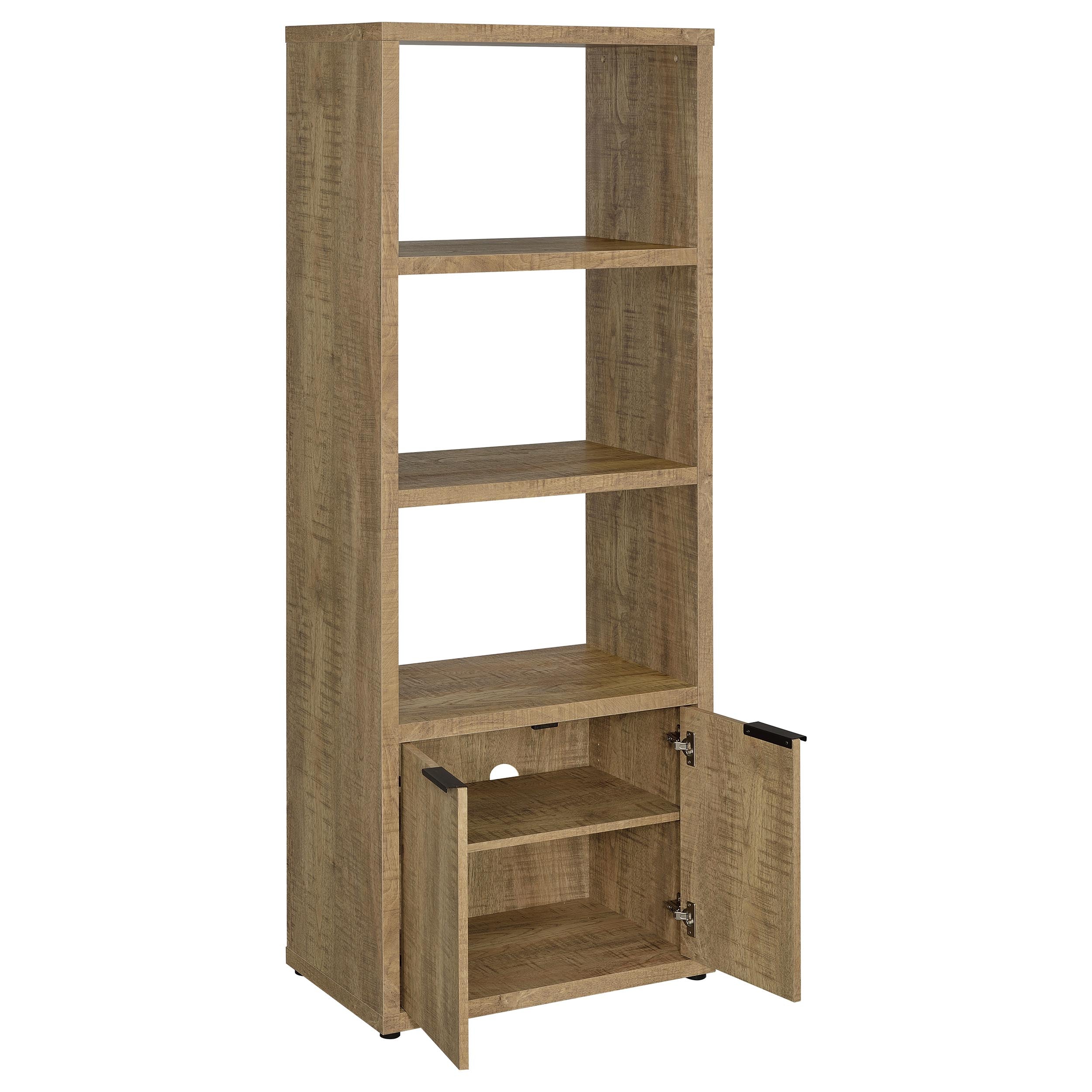 Tabby 3-shelf Engineered Wood Media Tower Mango-