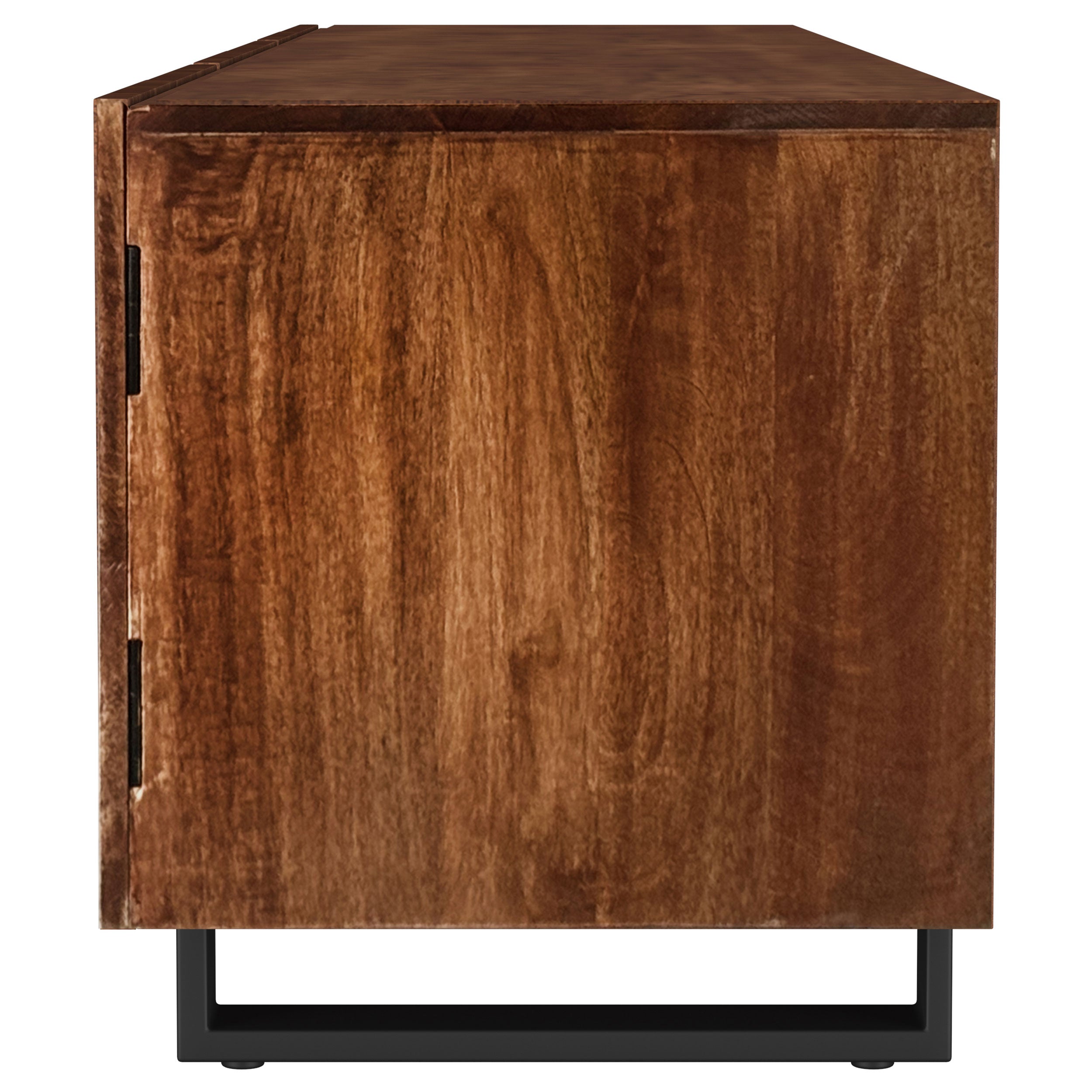 Trask 86-inch Wood TV Stand Media Console Mango Brown-
