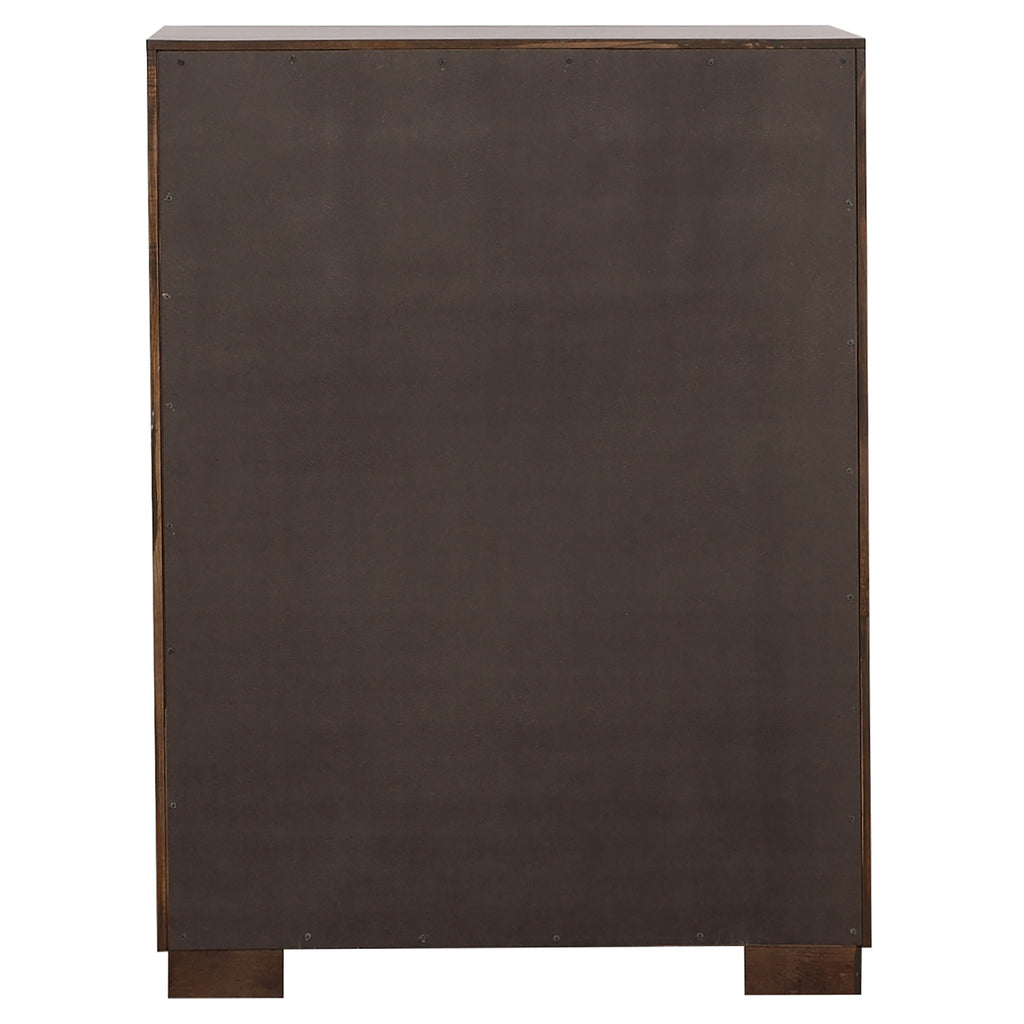 Polk Cappuccino 5-Drawer Bedroom Chest