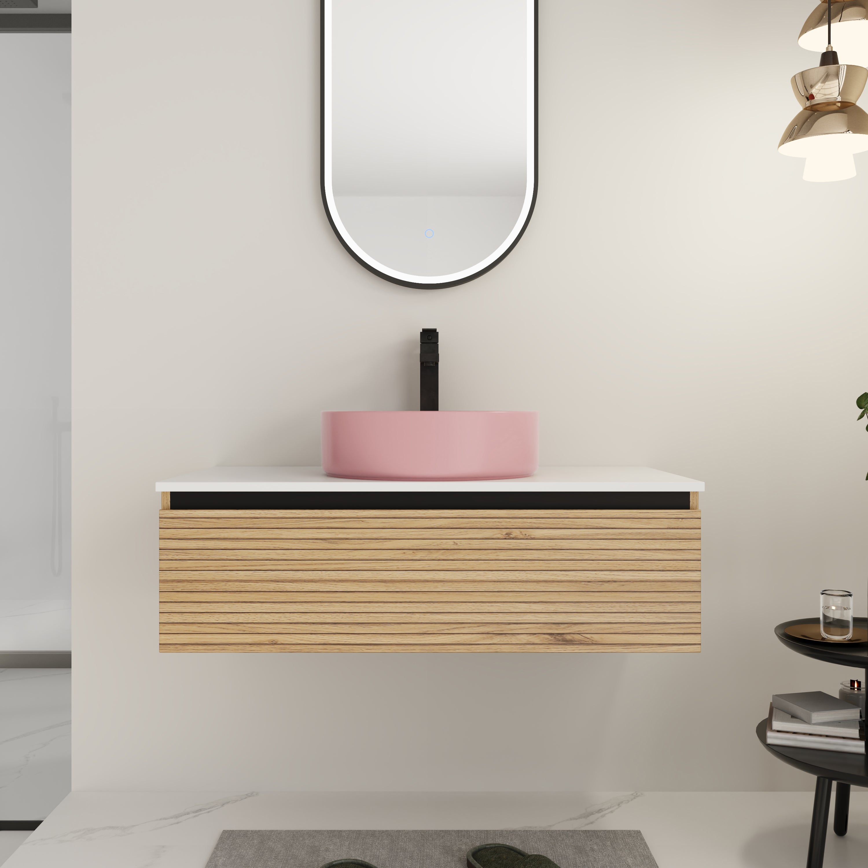 36'' Wall-Mounted Bathroom Vanity