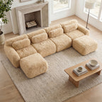 U-shaped Boneless Sofa with High Density Sponge