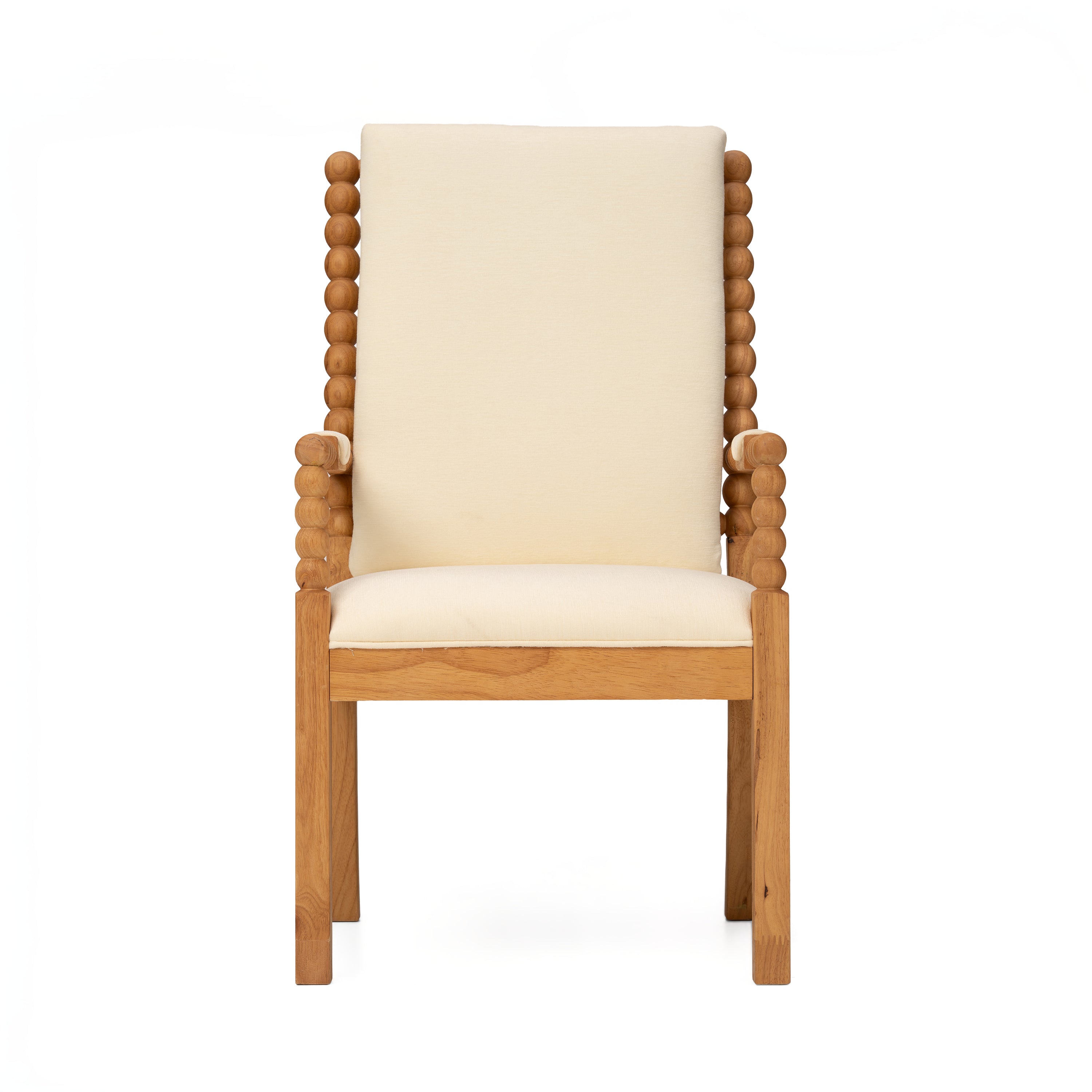 Set of 2 Rubber Wood Dining Chairs