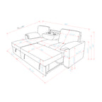 Rebecca Dark Sofa Bed