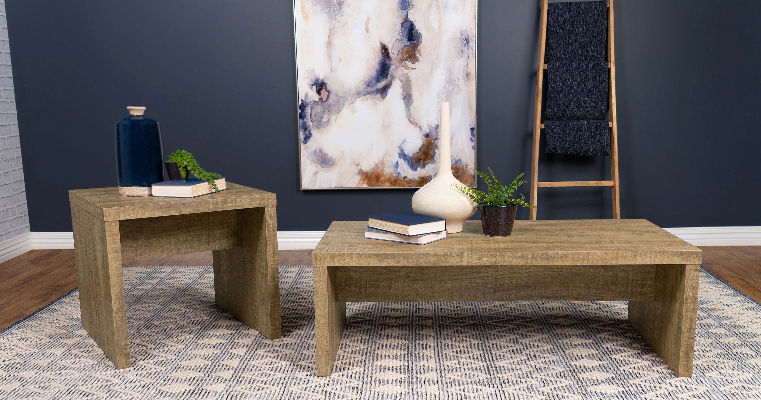 Lynette Rectangular Engineered Wood Coffee Table Mango-