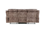 Zubaida Two Tone Chocolate Velvet 3PCS Recliner Living Room Set