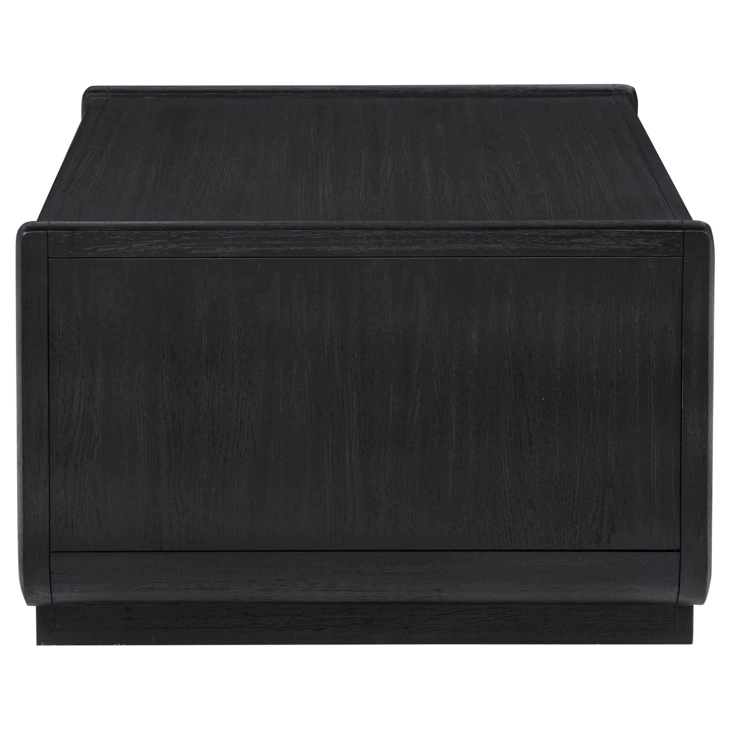 Leandro 2-drawer Wood Cocktail Coffee Table Burnished Black-