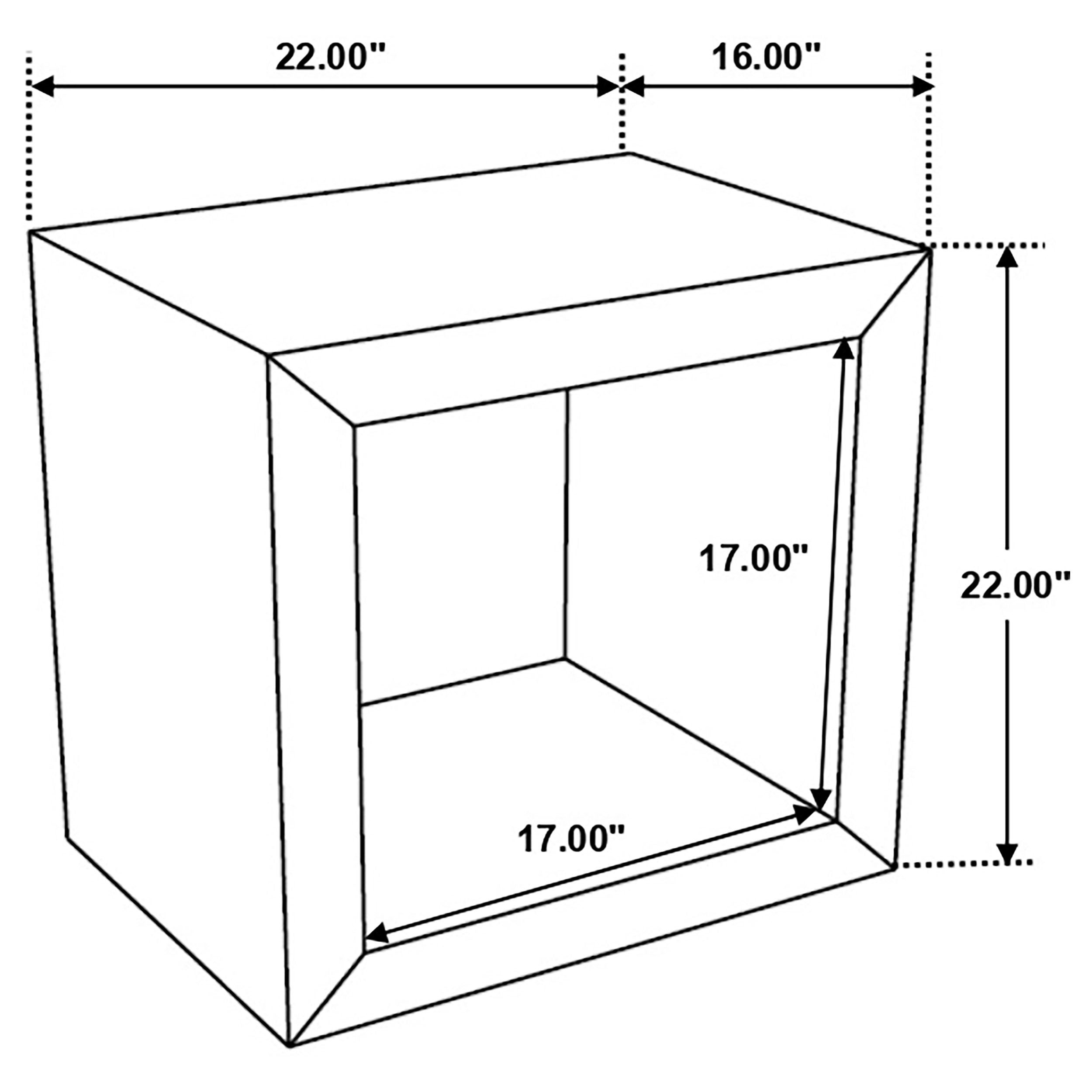 Benton Rectangular Solid Wood End Table Natural-