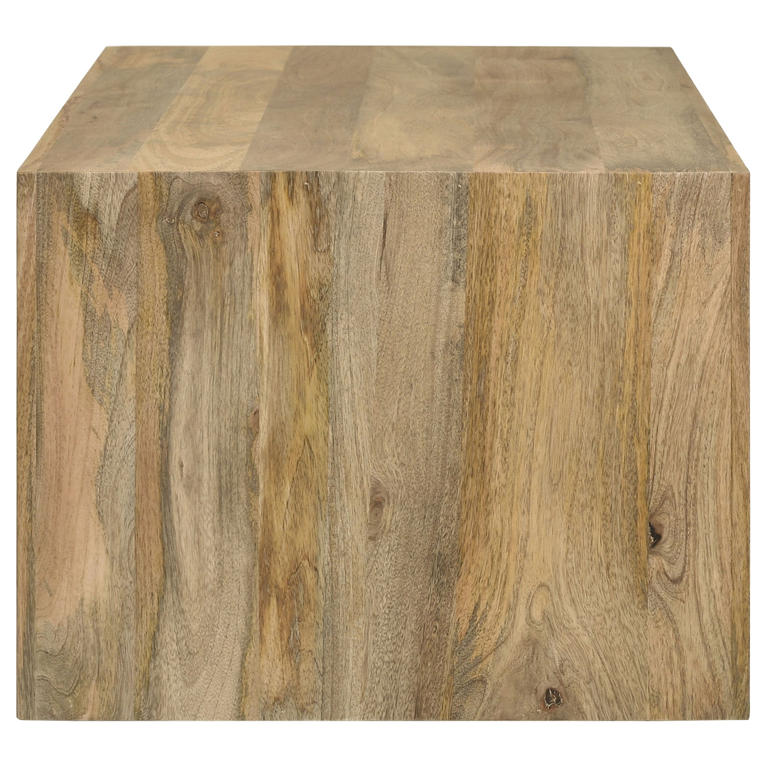 Benton Rectangular Solid Wood Coffee Table Natural-