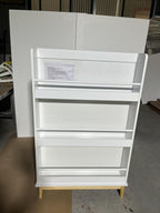 Wall-Mounted Kids Bookshelf with 3 Front-Facing Display Shelves