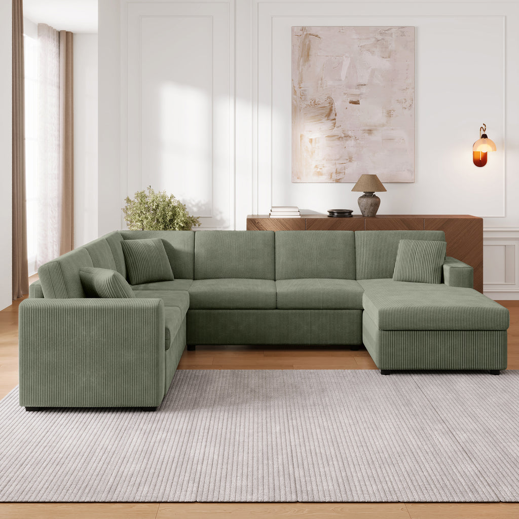 Oversized Sectional Sofa with Chaise Lounge