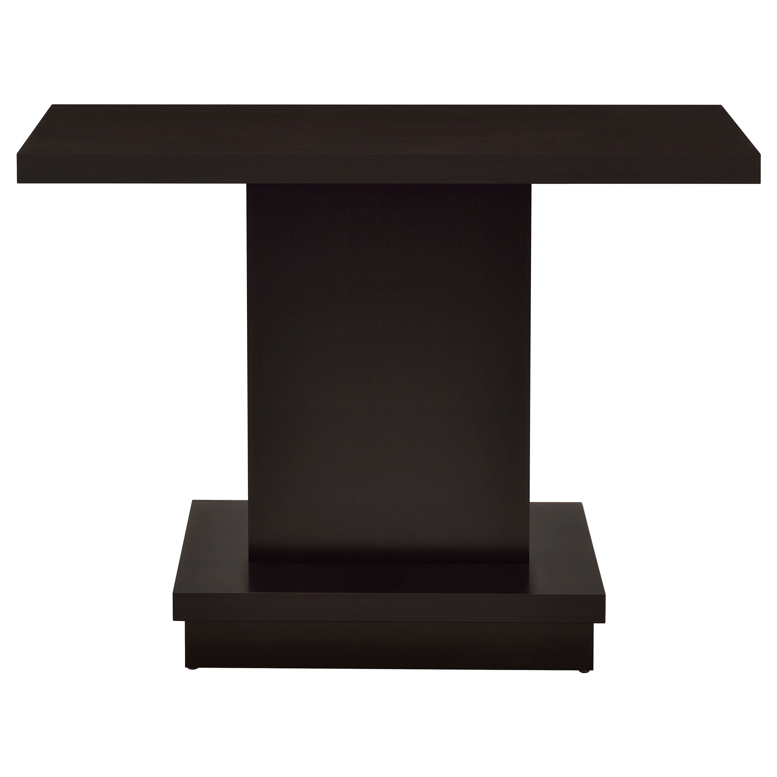 Reston Engineered Wood Pedestal Console Table Cappuccino-CoasterEveryday