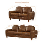 Breathable Faux Leather Sofa Set for Living Room