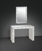 Hessa Mirrored & Faux Rhinestone Console Table