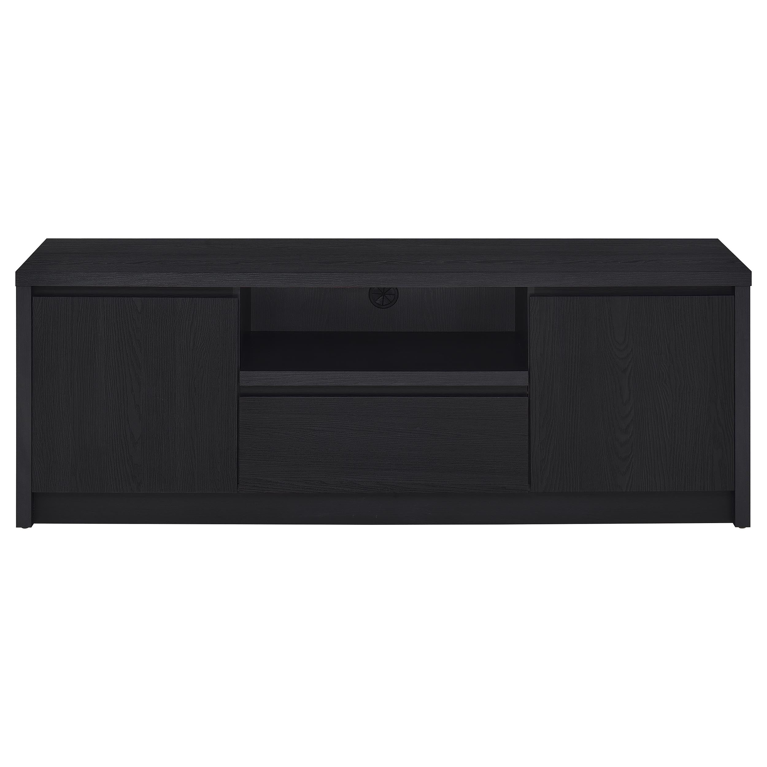 Winfield 60-inch 2-door TV Stand Media Console Black-