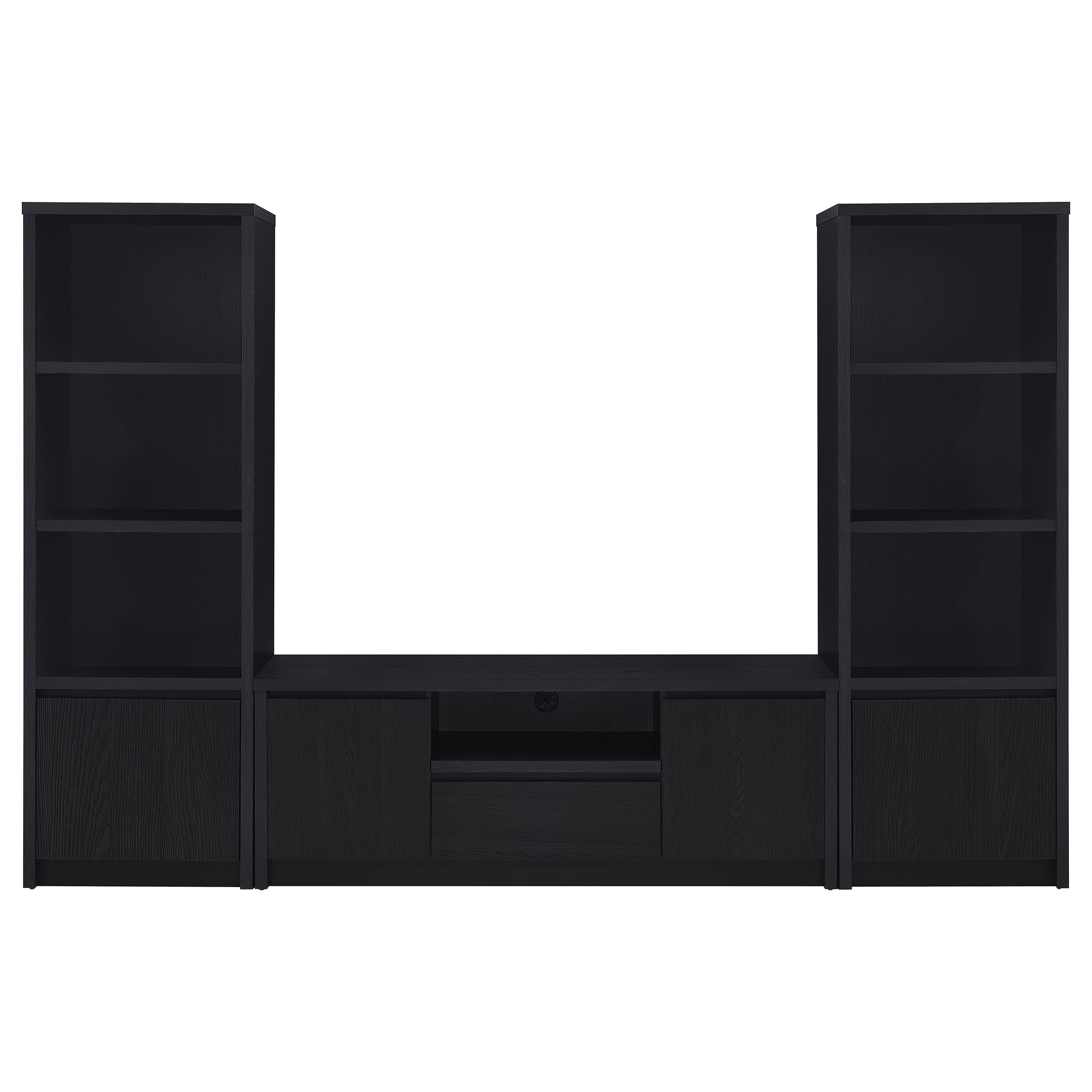 Winfield 60-inch 2-door TV Stand Media Console Black-