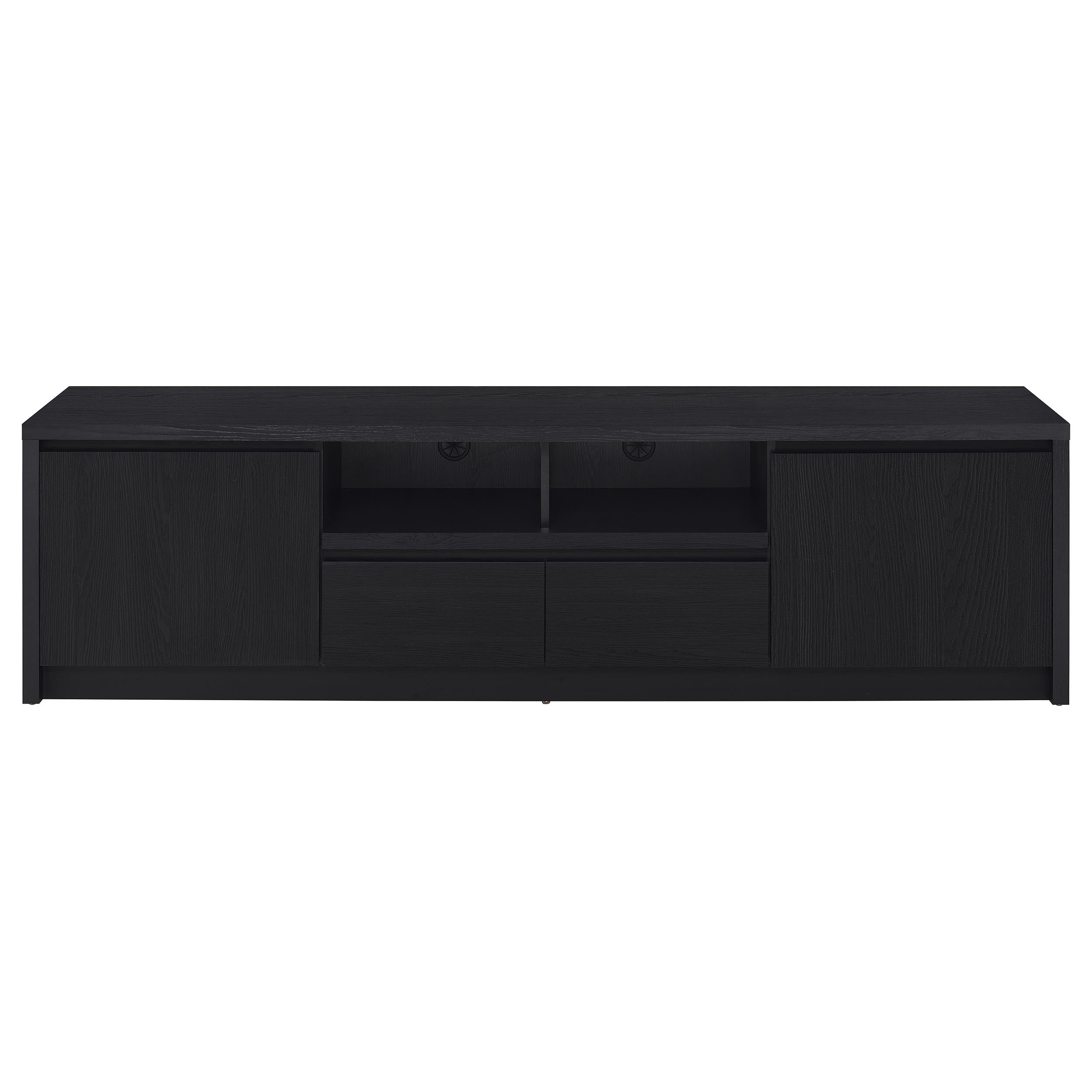 Winfield 78-inch 2-door TV Stand Media Console Black-